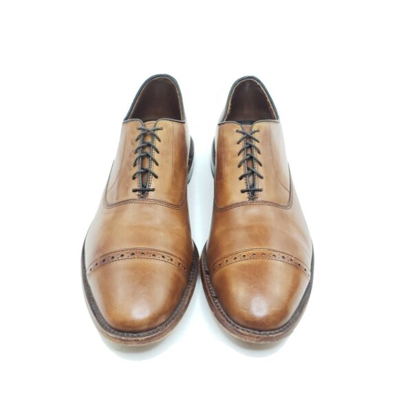 Allen Edmonds Fifth Avenue Men’s Cap Toe Oxford Walnut Leather Shoes 11.5 C - Picture 4 of 13